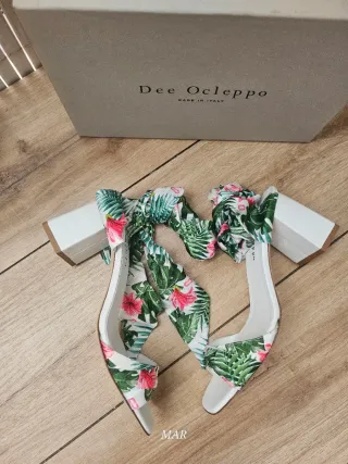 Sandalias foulard Dee Ocleppo estampado floral