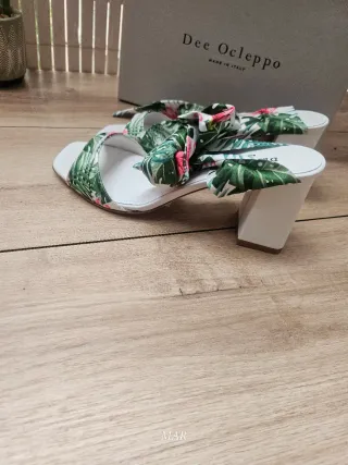 Sandalias foulard Dee Ocleppo estampado floral