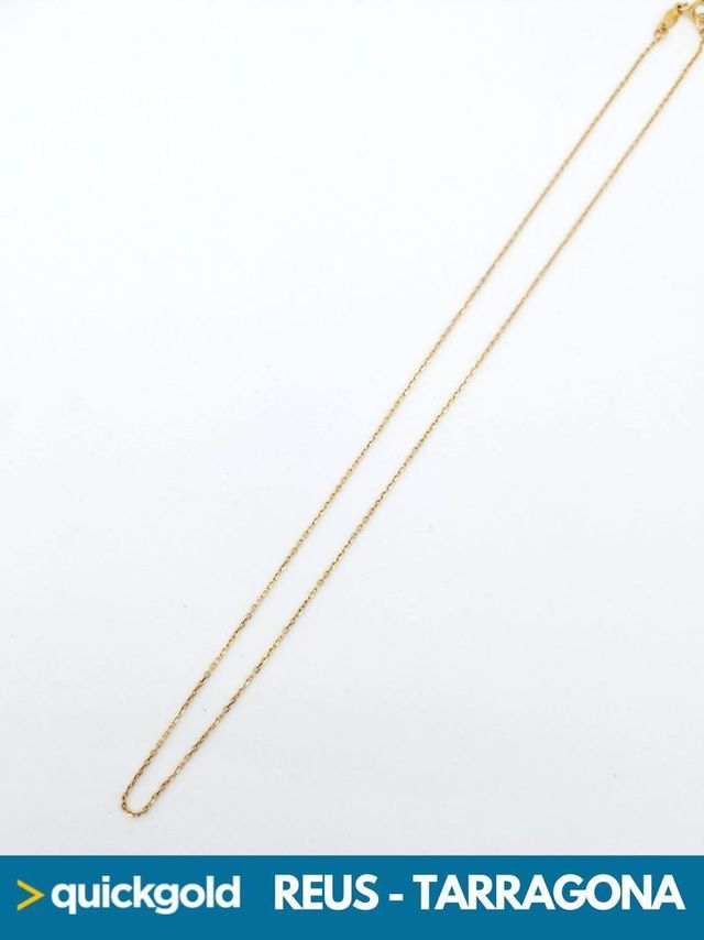035-02-00402 CADENA  ORO 18K FORZADA 40.7CM