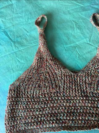 Top de punto Pull&Bear talla M multicolor