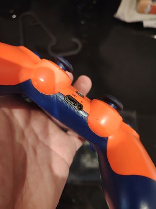 Mando PS4 Naranja y Azul