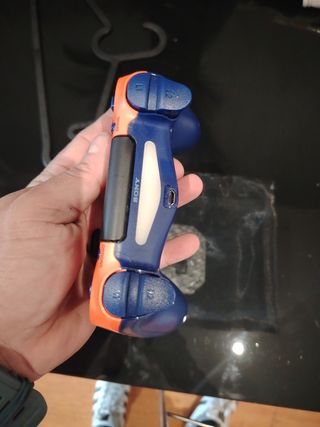 Mando PS4 Naranja y Azul