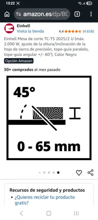 Sierra de banco poco uso