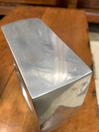 Supporti libri vintage in metallo lucidato