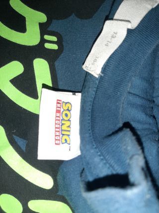 Camiseta Sonic con Kanji Azul