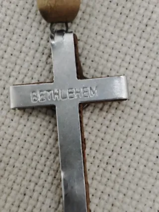 Rosario de madera de olivo de Jerusalén