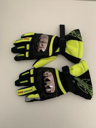 Chaqueta Moto Negra y Flúor