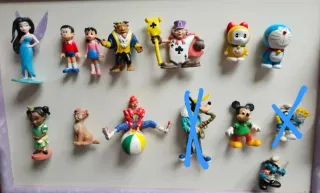 Diversi pupazzi 1x2€