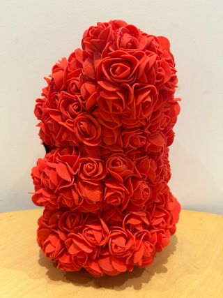 Oso de flores hecho a mano