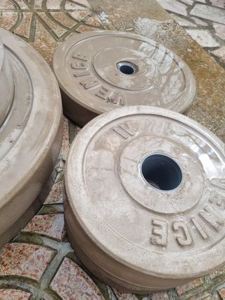 2 Pesas 5Kg + 2 de 10Kg 28mm(30€) | Precio Oferta