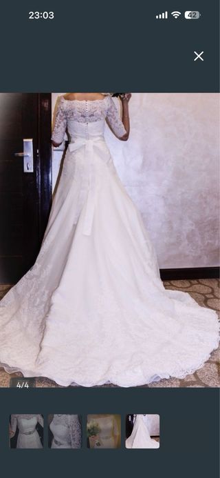 Vestido de Novia Encaje Blanco