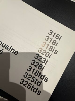 Manual instrucciones BMW e36