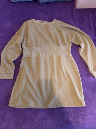 Vestido verde militar talla XL