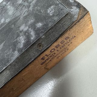 Cliché de imprenta antiguo