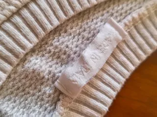 Jersey blanco de punto fino