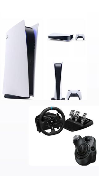 Consola PS5 con mando y pack logitech G 920