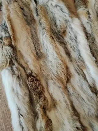 Chaleco pelo conejo tricolor Okeysi Talla Única M