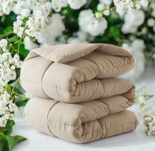 Edredón Cama Acolchado para camas 160/180 beige