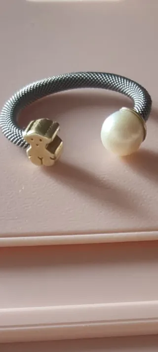 Conjunto Pulsera y Anillo Dorado y Plateado