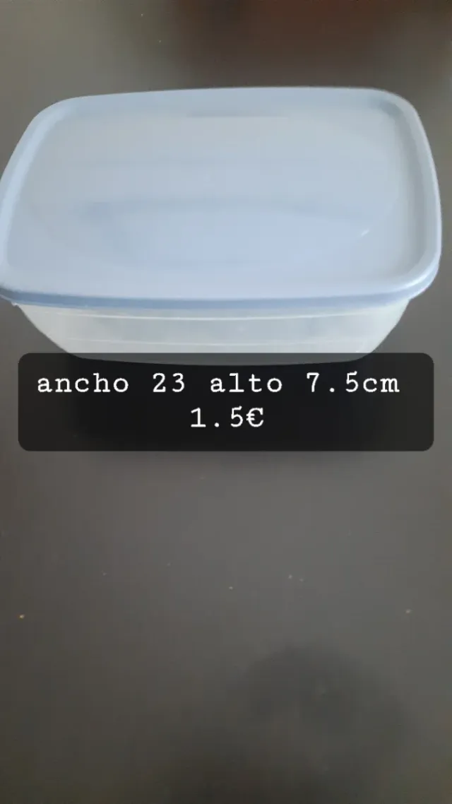 Fiambrera azul 30x8cm