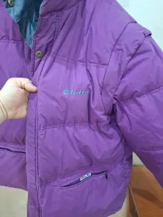 Piumino Vintage Lotto Double Face Grigio/Viola