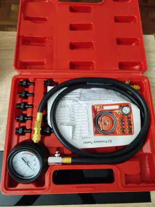 Medidor Presión Aceite Coche con Adaptadores
