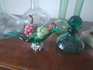 Set soprammobili in vetro assortiti