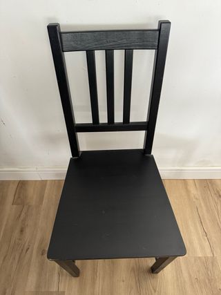 4 Sillas Comedor Ikea Madera Tela