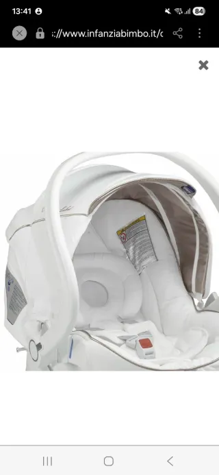 Silla de coche Chicco Grupo 0 Blanca