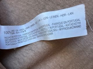 Chaqueta lino Zara marrón claro