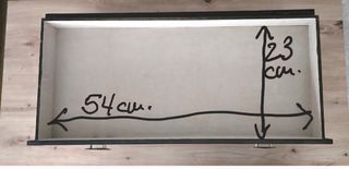 Cajonera madera con cristal expositor