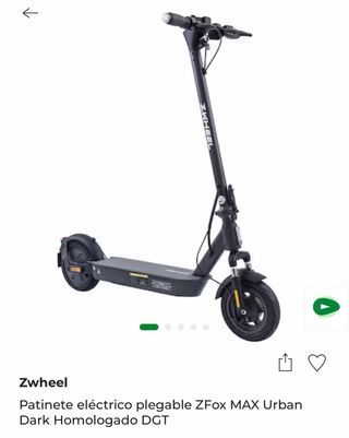 Patinete Eléctrico ZFox MAX Urban Dark