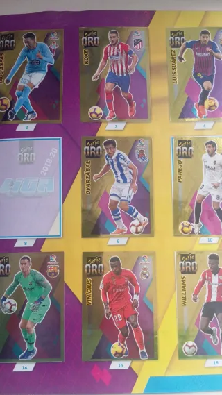 Álbum LaLiga 18-19 + 360 cromos pegados