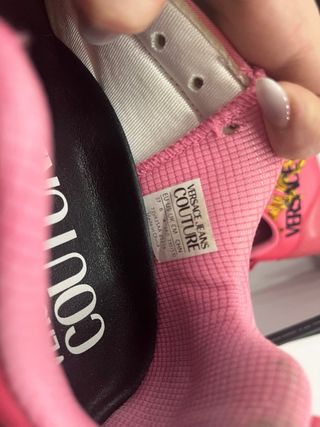 Zapatillas Versace Jeans Couture Rosa y Doradas