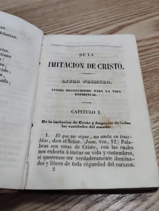 Antiguo Devocionario misal Kempis Siglo XIX