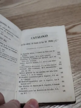 Antiguo Devocionario misal Kempis Siglo XIX