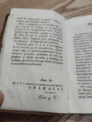 Antiguo Devocionario misal Kempis Siglo XIX