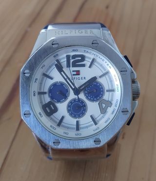 Reloj Tommy Hilfiger Plata y Blanco