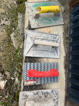 Lote de 6 espátulas de albañil