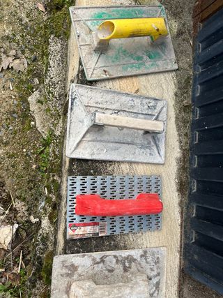 Lote de 6 espátulas de albañil