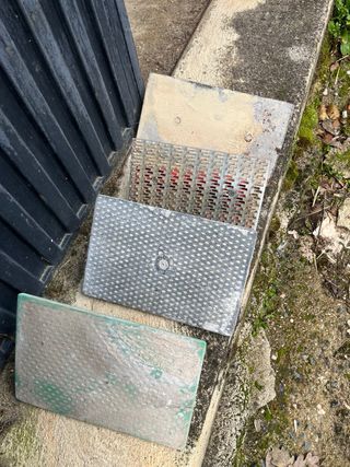 Lote de 6 espátulas de albañil