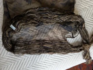 Blusa Zara vaporosa Marrón y Negra