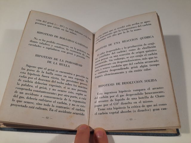 El alumbrado en las minas y El Grisú en las minas