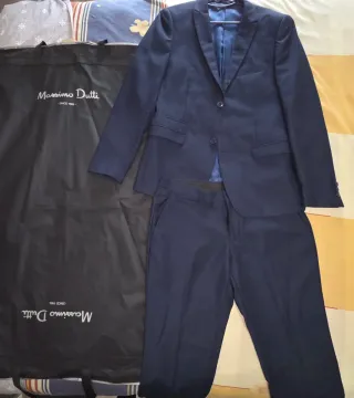 Traje Massimo Dutti Azul Oscuro