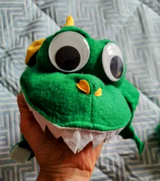 Disfraz Dinosaurio Bebé Verde y Amarillo,