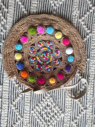 Bolso Yute con Asas Polipiel Multicolor