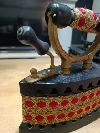 Planchas de hierro antigua decorativa 16X18X10