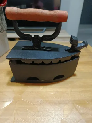 Planchas de hierro antigua decorativa 16X18X10