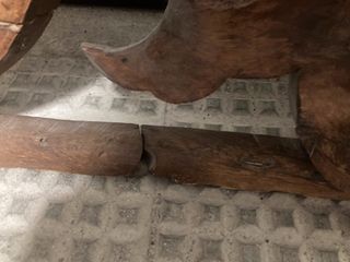 Talla madera frontón antiguo 174x54 cm