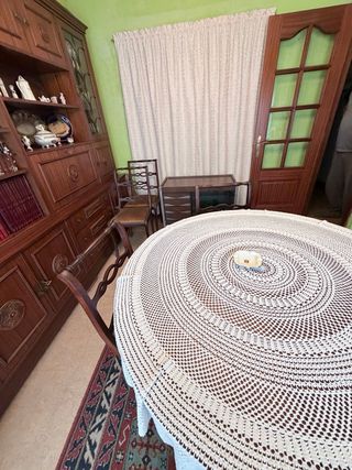 Mesa comedor redonda y 6 sillas